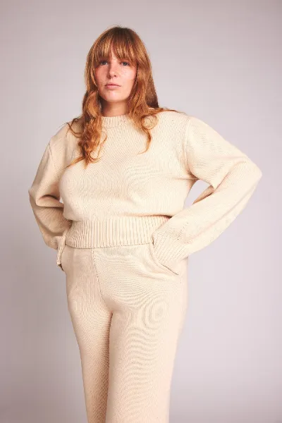 Baìge the Label Baìge the Label Damen vegan Strickpullover Cara Hell