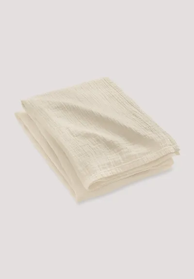 hessnatur hessnatur Musselin-Decke aus Bio-Baumwolle - natur - Größe 180x230 cm