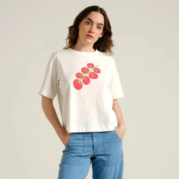 Dedicated DEDICATED Vadstena T-Shirt Tomato