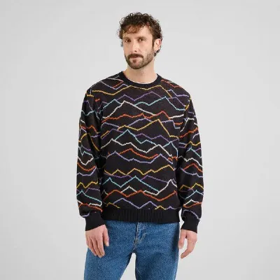 Dedicated DEDICATED Herren Strickpullover Sweater MORA Line Mountain