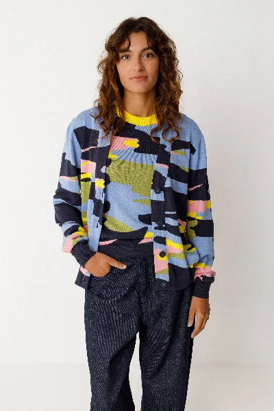 SKFK SKFK Damen vegan Strickjacke Alize Mehrfarbig
