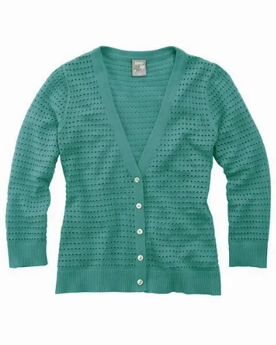 HempAge HempAge Cardigan Johanna pacific