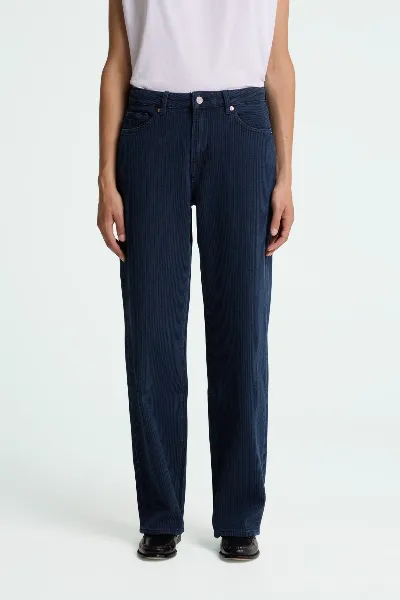 Kings Of Indigo Kings of Indigo Damen vegan Hose Corduroy Joan Mid Indigo