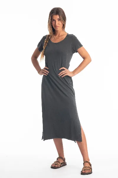 RAVENS VIEW IBIZA RAVENS VIEW IBIZA Damen vegan Kleid Uma Anthrazit