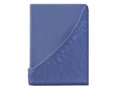 MELA MELA Bio-Spannbettlaken 'PAMBAN' aus Jersey, 140/160 x 200 cm, blau