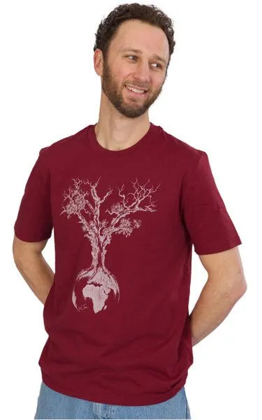 Life-Tree Life-Tree Organic Fairwear Shirt Men Weltenbaum