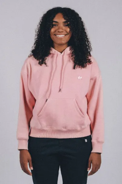 Trendsplant Trendsplant Damen vegan ÃœbergroÃŸ Hoodie Biologisch Wesentlich Blass