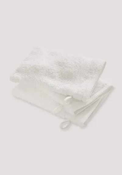 hessnatur hessnatur Waschhandschuh im 3er-Pack aus Bio-Baumwolle - weiß - Größe 15x20 cm