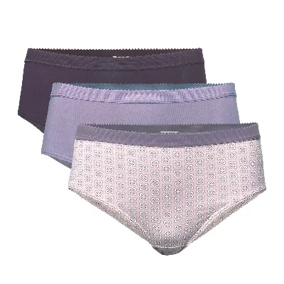 Living Crafts LIVING CRAFTS - Damen Slip, 3er-Pack - Lila