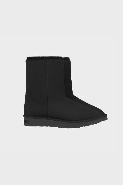 New Orchard New Orchard Damen vegan Stiefel Classic Medium Ganz In Schwarz Anthrazit