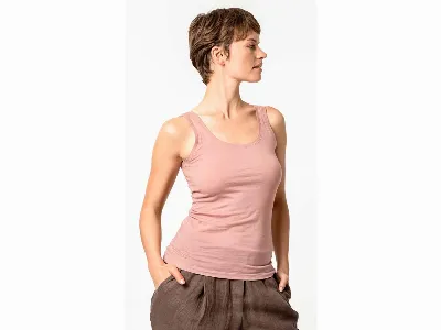 Living Crafts Living Crafts Bio-Damen-Tanktop APINI mit Rundhalsausschnitt, dried rose,
