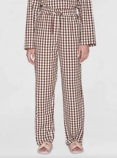 KnowledgeCotton Apparel KnowledgeCotton Apparel Barrel High-Rise Seersucker Pants Chloe - aus Bio-Baumwolle