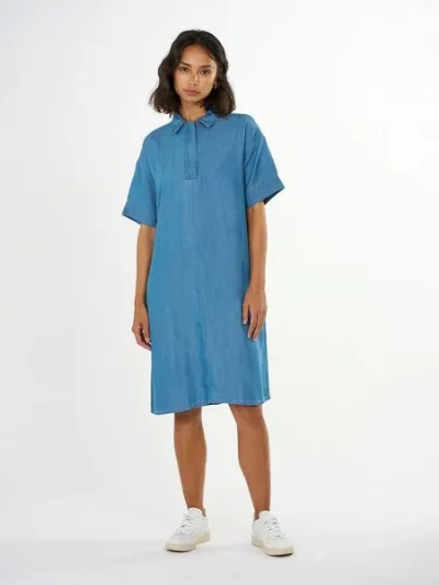KnowledgeCotton Apparel KnowledgeCotton Apparel Jeans Kleid - A-Shape Denim Dress - aus Tencel