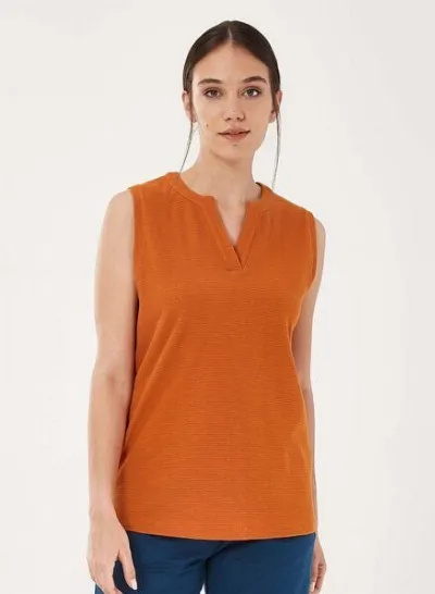 ORGANICATION ORGANICATION Top aus Bio-Baumwolle in Jacquard Jersey