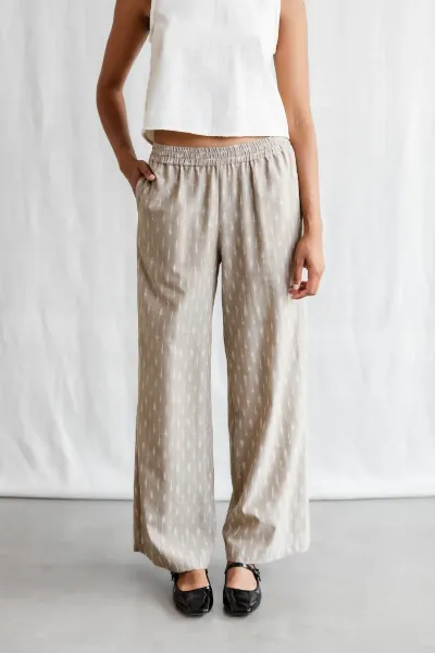 Jyoti Fair Works Jyoti Fair Works Damen vegan Hose Jayan Beige/