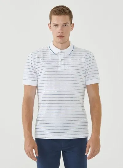 ORGANICATION ORGANICATION Gestreiftes Poloshirt aus Bio-Baumwolle