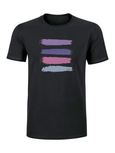 Human Family Human Family Premium Herren T-Shirt Rolls Stripes aus 100% Bio-Baumwolle
