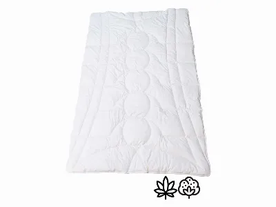  Steppdecke Kontur Leicht 135 x 200 cm, mit Baumwoll-/Hanffüllung 810 g