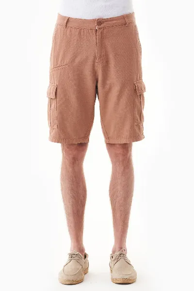 ORGANICATION ORGANICATION Herren vegan Cargo Shorts Dunkel Haselnussbraun