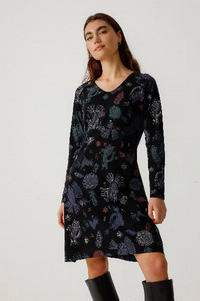 SKFK SKFK Damen vegan Kleid Lamia Mehrfarbig