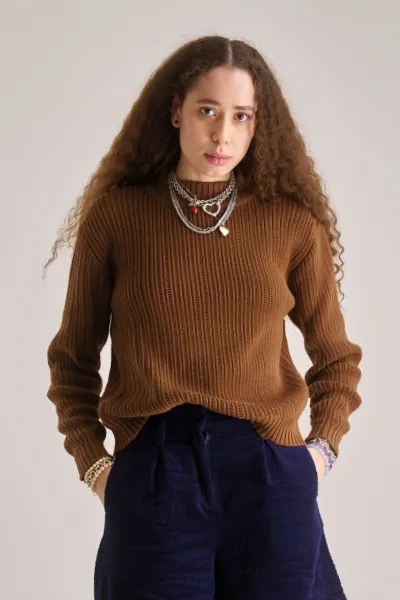 KOMODO KOMODO Damen vegan Pullover Posey Haselnuss