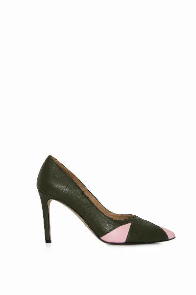 AGAZI AGAZI Damen vegan Pumps Ivo Grün & Rosa
