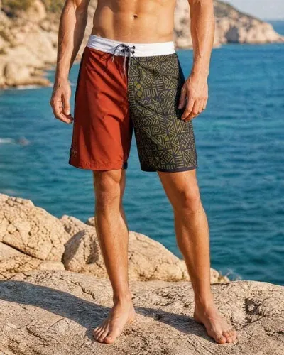 Zeachild Zeachild Rusty Ethno Boardshort - recycelte Fischnetze