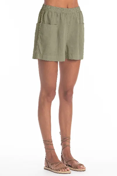 RAVENS VIEW IBIZA RAVENS VIEW IBIZA Damen vegan Shorts Cervo Khaki