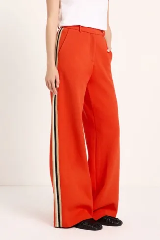 LANIUS Lanius Damen vegan Hose Fire In Kontrast