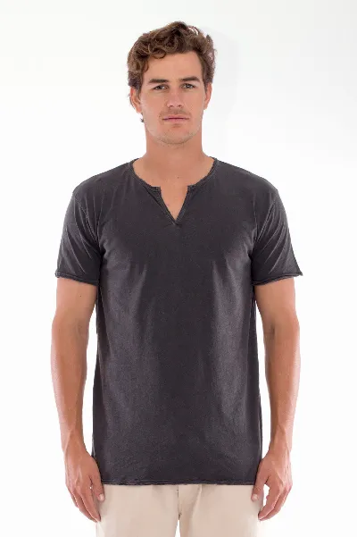 RAVENS VIEW IBIZA RAVENS VIEW IBIZA Herren vegan T-Shirt Eros Anthrazit