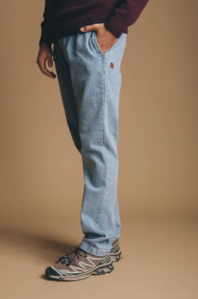 Trendsplant Trendsplant Herren vegan Jeans Climber Hose Light Wash Blau