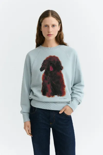 thinking mu Thinking MU Damen vegan Sweatshirt Bonnie Mit Tierporträt