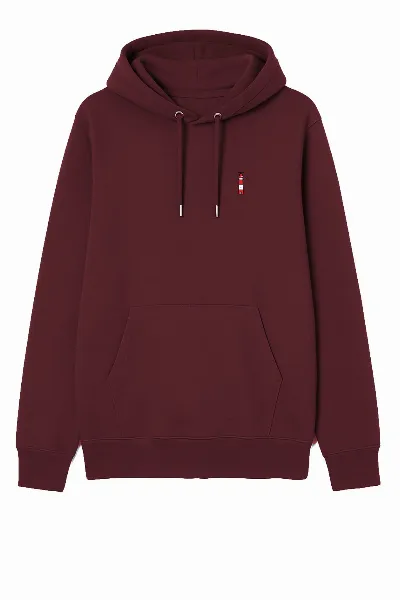 HAFENDIEB Hafendieb Herren vegan Hoodie Herren Leuchtturm Burgund