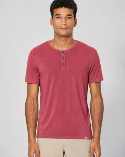 HempAge HempAge Herren Henley T-Shirt Hanf/Biobaumwolle