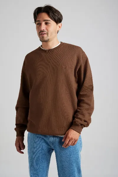 Trendsplant Trendsplant Herren vegan Sweatshirt Essential Carafe Brown