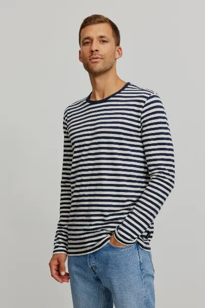 recolution Recolution Herren vegan Longsleeve Maca Stripes
