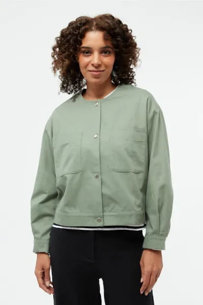 Givn Givn Damen vegan Jacke Anja Eukalyptusgrün
