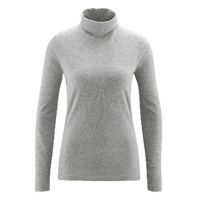 Living Crafts LIVING CRAFTS - Damen Rollkragen-Shirt - Grau