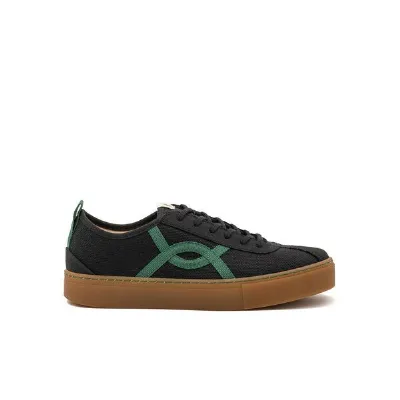 Vesica Piscis Footwear Vesica Piscis Footwear KAFKA BLACK SNEAKER OF RECYCLED COTTON