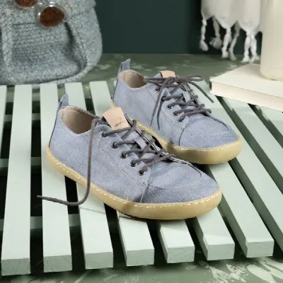 nahtur-design nahtur-design Barfußschuhe aus Bioleinen mit Kautschuksohle unisex