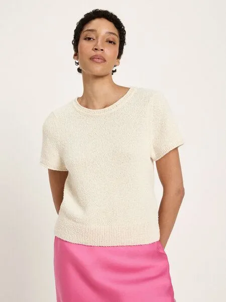 LANIUS LANIUS Boucle Kurzarmpullover
