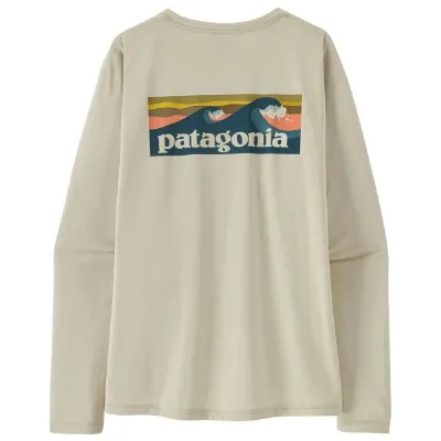 Patagonia Patagonia - Women's L/S Cap Cool Daily Shirt Boardshort Logo - Funktionsshirt