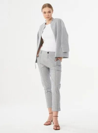 ORGANICATION ORGANICATION Karottenhose aus Bio-Baumwolle mit Streifenmuster
