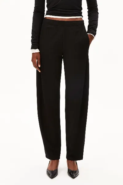 ARMEDANGELS Hose Basic Jersey Barrel Schwarz