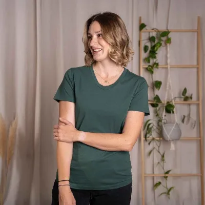 Vresh Clothing Vresh Clothing Vroni - V-Neck T-Shirt aus Biobaumwolle