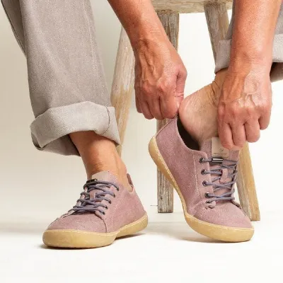 nahtur-design nahtur-design Barfußschuhe aus Bioleinen mit Kautschuksohle unisex