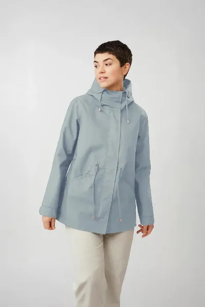 LangerChen LangerChen Damen vegan Parka Transitional Lismore Short Marlin Blue