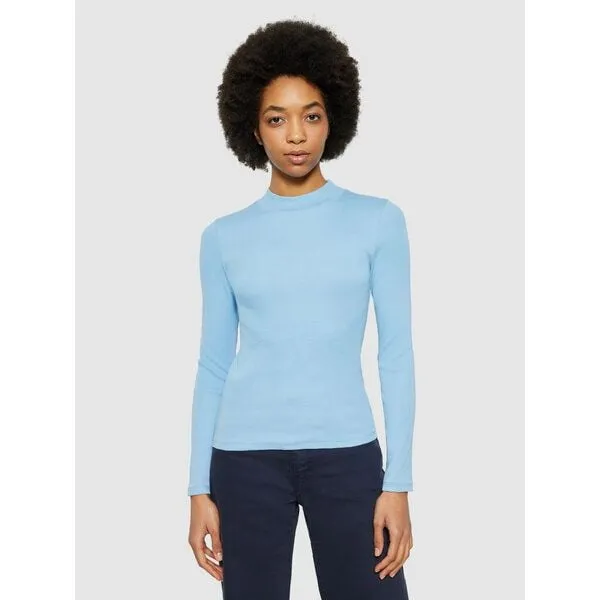 KnowledgeCotton Apparel KnowledgeCotton Apparel Langarmshirt - Rib high neck long sleeved - aus Bio-Baumwolle