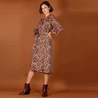 ManduTrap ManduTrap Florales Wickelkleid Marni aus Bio Baumwolle (kbA)