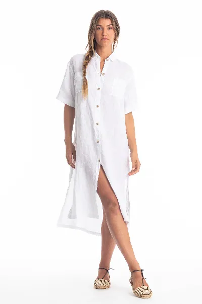 RAVENS VIEW IBIZA RAVENS VIEW IBIZA Damen vegan Hemdkleid Iria